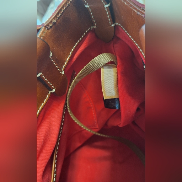 Dooney & Bourke Red Suede Satchel - Picture 13 of 13